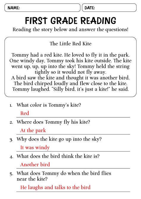 story with questions grade 1|Short Stories with Questions .